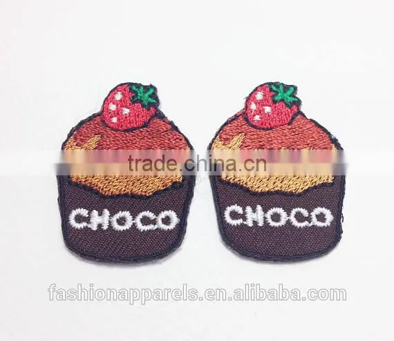 Custom High Quality Embroidered Creative Food Patch for Clothes Embroidery Patch Made in China Choose Size/color photo-4