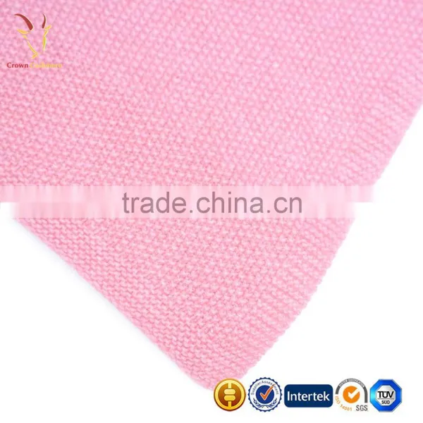 Warm Cashmere Baby Blanket Moss Stitch photo-4