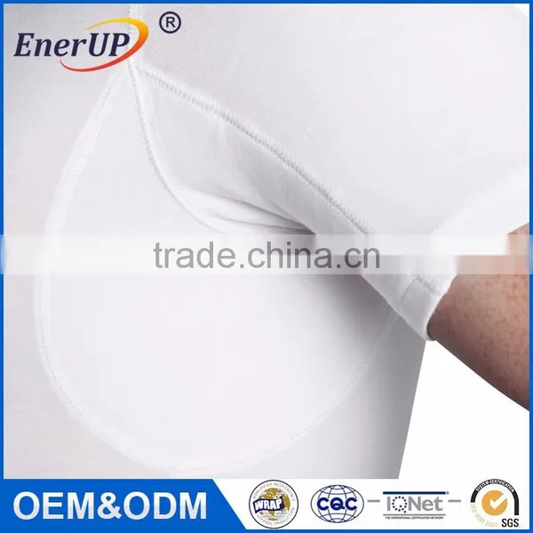 Mens Gym Sweat Proof Crew Neck Undershirts photo-3
