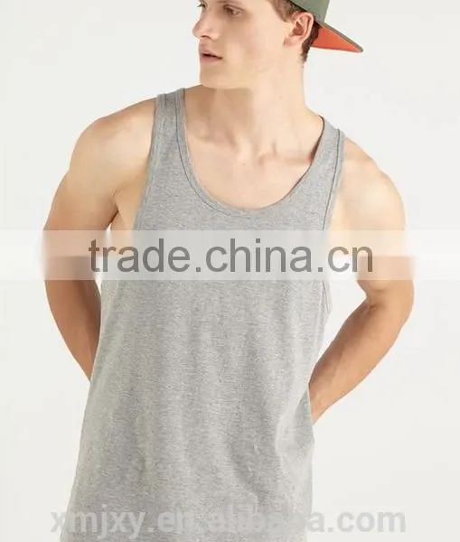 2017 Mens Tank Top Custom OEM Service Breathable Gym Cotton China Supplier Wholesale photo-4