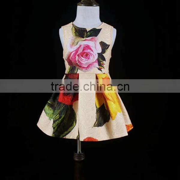 High Quality Summer Girl Dress Family Matching Outfits Mommy And Me Printed Dress Mother And Daughter Matching Dresses photo-2