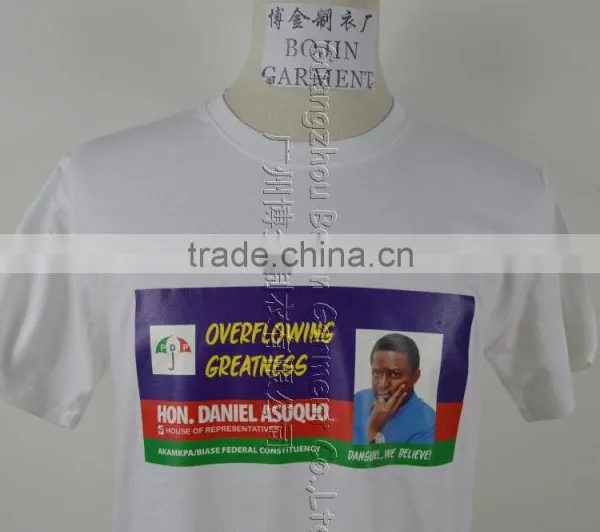 Chian Factory Custom Cotton Election T-shirts Export to Africa photo-2
