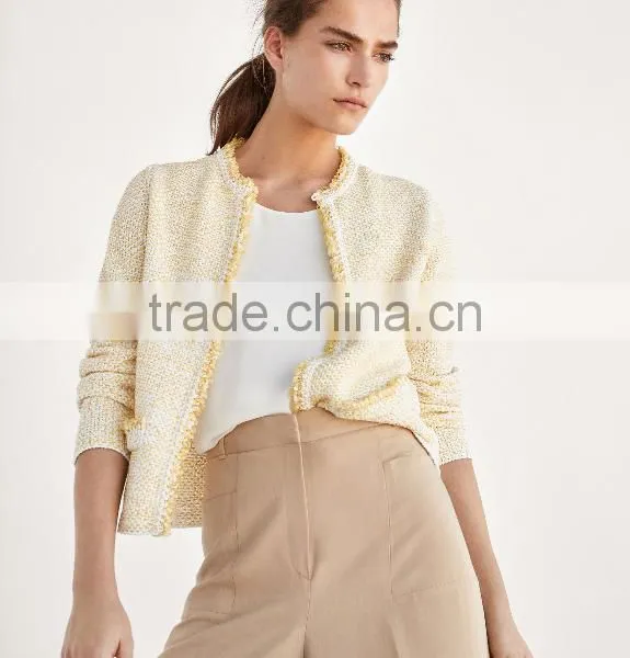 Women's Stylish Open Front Knit Thin Cardigan Sweater Patterns With Best Quality photo-2