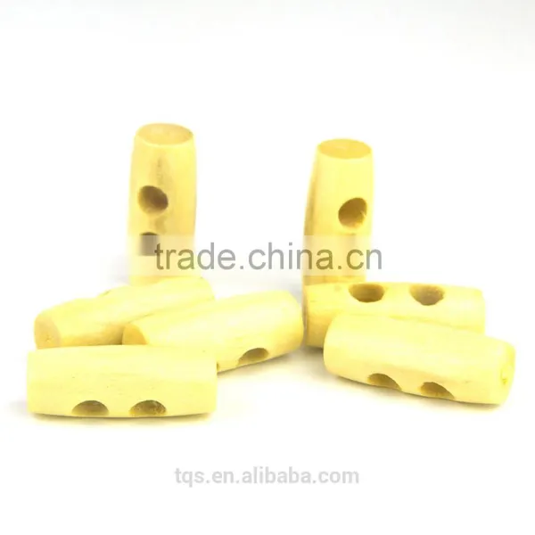 50Pcs/bag 25mm Custom Natural Wood Toggle Horn Buttons For Coat photo-3
