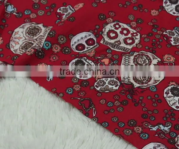 Hot Selling tc 45*45 110*76 Cvc Jersey Burn Out Custom Print Poplin Fabric Price photo-6