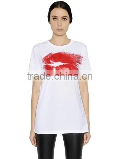 Girl's Fashion Cotton Korea T-shirt Printing Design photo-2