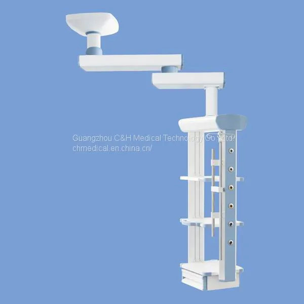 Ceiling Mounted Double Arms Endoscopy Multi-function Medical Pendant Columns