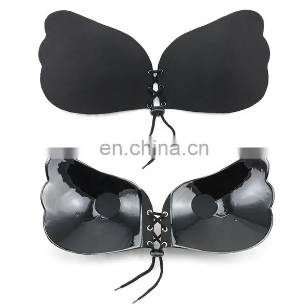 Sexy Deep V-shaped Gel Invisible Backless Bra Self Adhesive Strapless Bandage Silicone Breast Lift Push Up Fly Bras photo-2