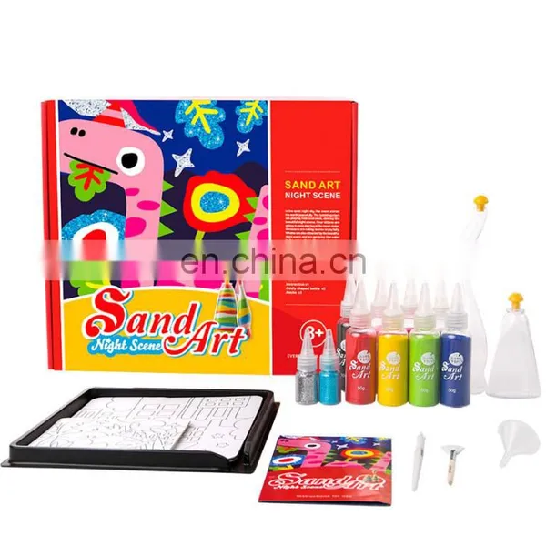 DIY Toys Colorful Art Painting Sand Art Kits for Kids photo-4