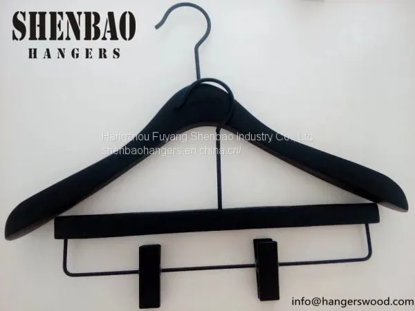 Zoom Birchen Wood Clothing Hangers High Quality Factory Price photo-2