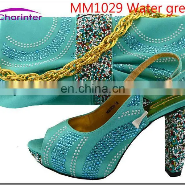 Italian Shoes and Bag Set High Heel Women Handbags With Shoes photo-4