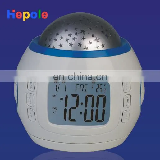 Shining Sky Lamp Music Alarm Clock Calendar UI1038 photo-3