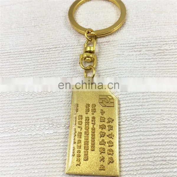 Customized Gold Metal Keychains photo-2