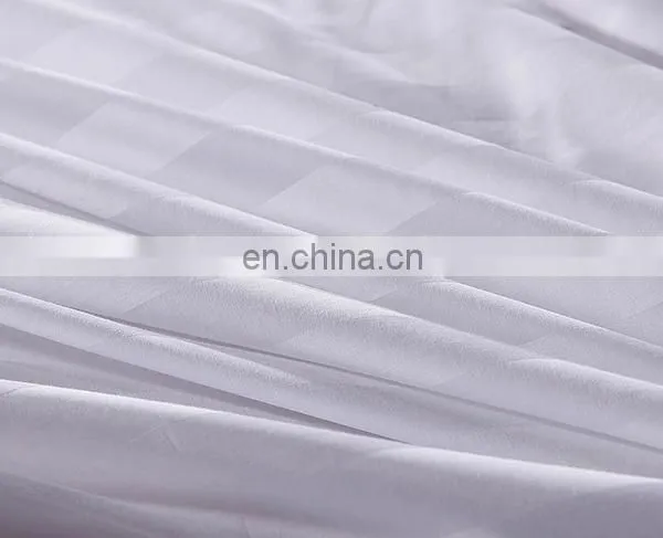 100% Cotton White 1cm Stripe 40X40/110X90 200T Flat White Sheets photo-2