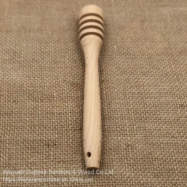 Wooden Honey Dippers,Made of Beech Wood photo-2