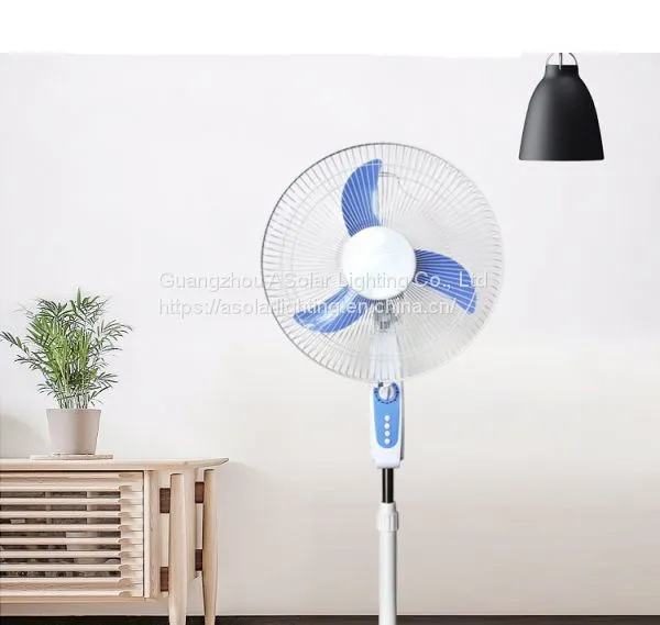 New Design Rechargeable Electrical Powered 12v dc Stand Solor Power Cooling Mini Fan photo-2