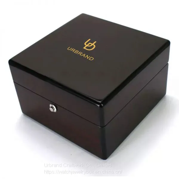 Custom Luxury Printed Logo Cheap Wood Watch Box With High Quality Packaging Box photo-3