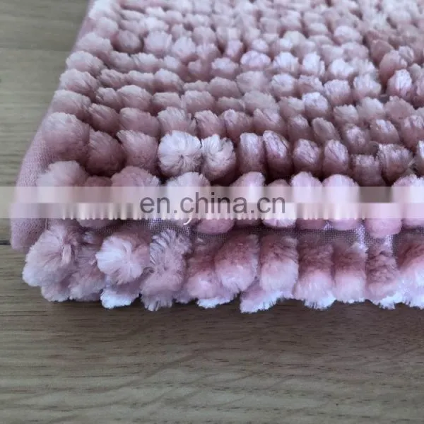 100% Polyester Microfiber Shiny Chenille Bathmat photo-3