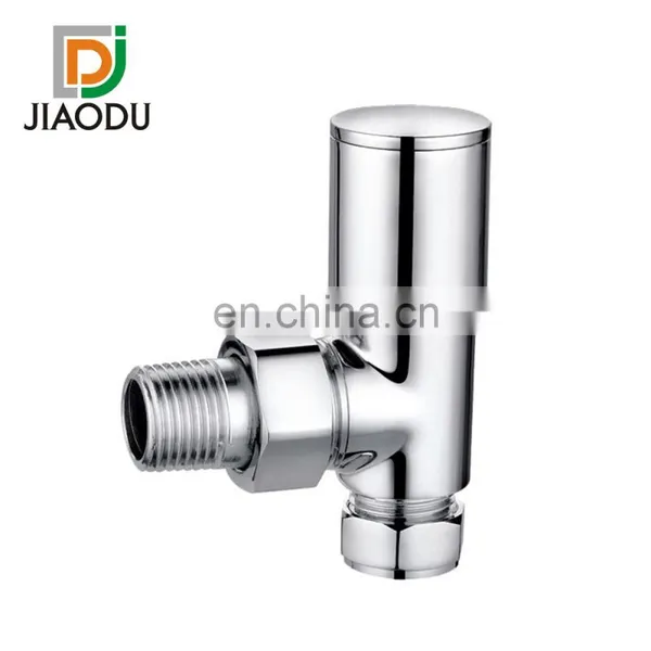 JD-232P-J 1/2" 15mm Brass Thermostatic Wooden Retro Radiator Valve for Underfloor Heating System photo-5