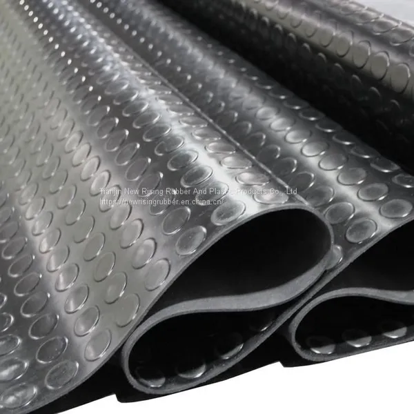 Круглый заклепной резиновый половой покрытие