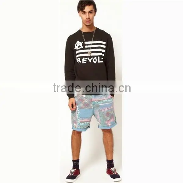 Round Neck Pullover Men Sweatshirt 2014 photo-3