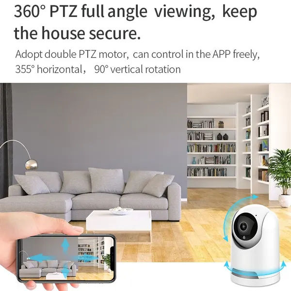 Camera Tuya Smart Surveillance Camera Automatic Tracking Smart Home Security Indoor WiFi Wireless Baby Monitor photo-2