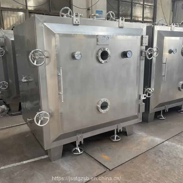 Electric Heating Heat Transfer Oil Dryer Soda Powder Square Vacuum Dryer White Carbon Square Vacuum Dryer photo-2