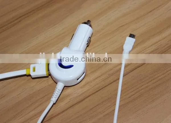 3.1A 3100mA 3in1 Vehicle Charger Android Device and Smart Phone Car Charger With 6 Feet Cable photo-6