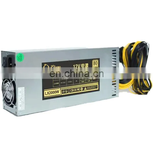 Desktop Psu 2000w Low Noise Power Suppliers Power Supply Modular 10x6pin Efficiency Device photo-2