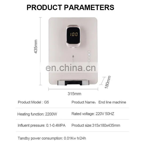 Nobana 22L/h Wall Mounted Hot Water Dispenser for Home Use photo-3