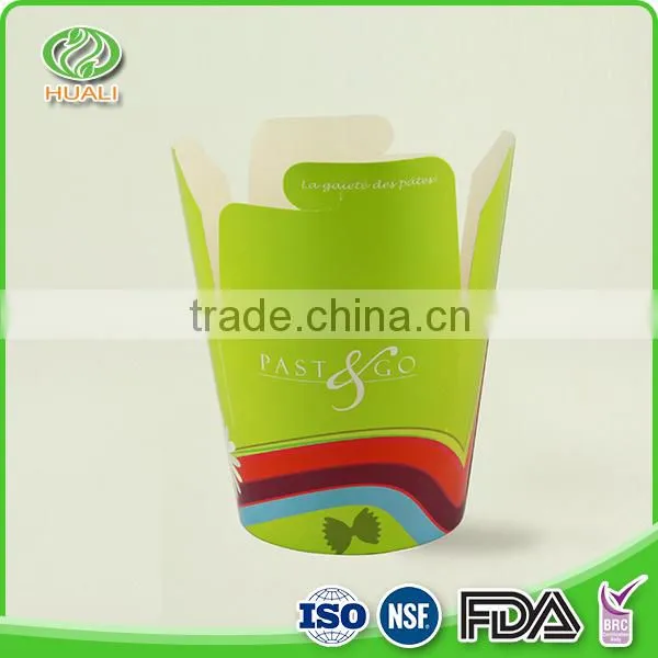 Eco-friendly Take Away Disposable Folding Paper Lunch Box Round Noodle Box Quality Choice