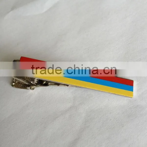 Custom Tie Clip/ Metal Three-colored Tie Clip/cheap Tie Clips/the Pin Glory