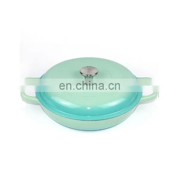 Cast Iron Enamel Cooking Pot Kitchenware Dutch Oven Casserole photo-5