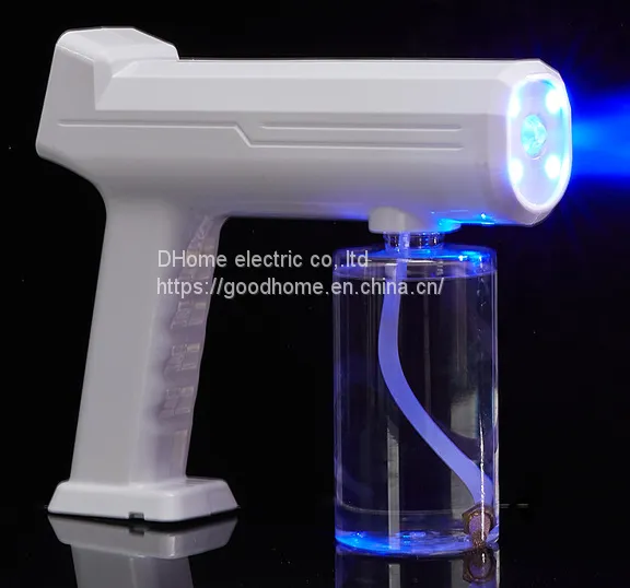 Blue Ray Nano Wireless Atomizer Spray Gun Handheld Spray Gun Charging Spray Sterilizer Touch Screen Disinfection Gun（Wechat:13510231336）