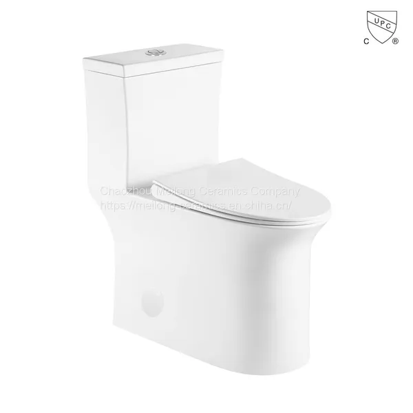CUPC Certified Bathroom Ceramic One Piece Skirted Elongated Toilet