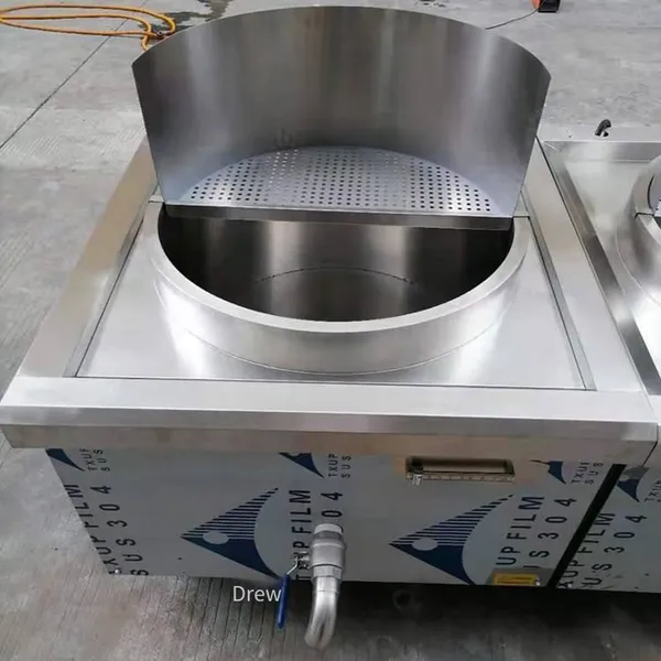 Deru Luxury 15kw Integrated Soup Stove, Electric Cooking Range for Canteen Kitchen, 700 Large Pot Stove for Beef and Mutton Soup photo-2