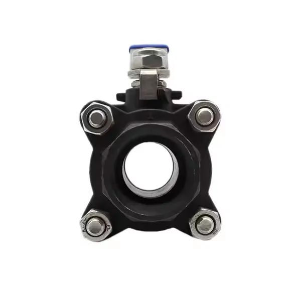 ANSI API Durable Forged Carbon Steel Screw Thread High Pressure Float Handle FlangeThreaded 3 PC/ Way Ball Valve 1000WOG photo-3