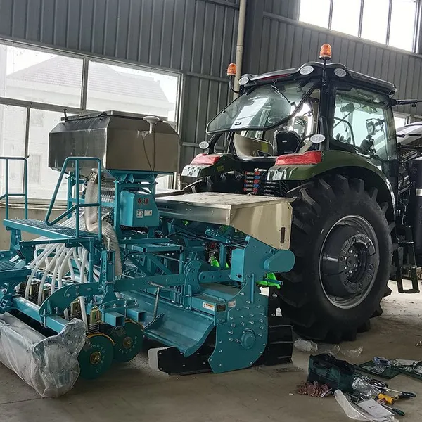 16 Rows 500L Seeding Fertilizing Machine With Fertilizer Box, Rotary Tiller, Disc Harrow and Land Roller photo-3