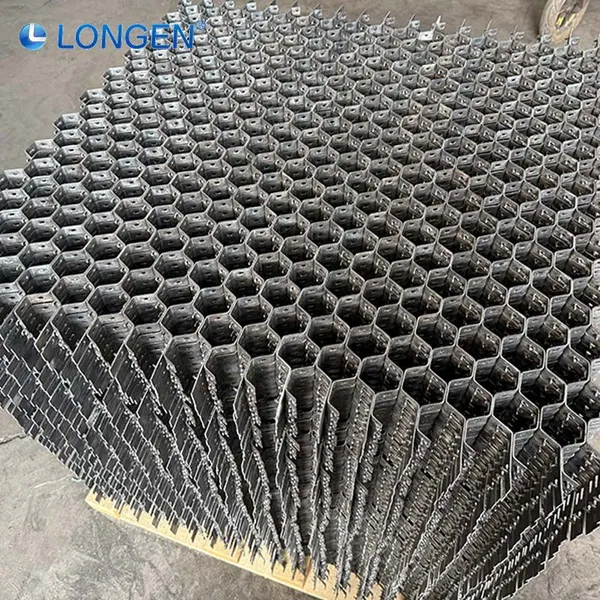Custom Refractory Anchor Perforated Grid Refractory Lining Metal Cellular Grid Crimp Hex Grid photo-2