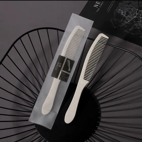 Disposable Comb Biodegradable Straw Comb Hotel Amenities