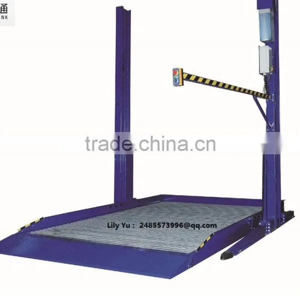 Two Post Hydraulic Home-uesd Simple Lifting Car Parking Equipment photo-3