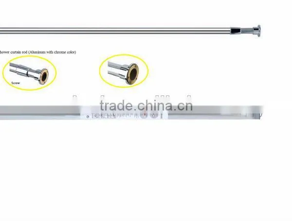 Shower Curtain Pole Stainless Steel Shower Rod SS304 Shower Curtain (8023-1) photo-3