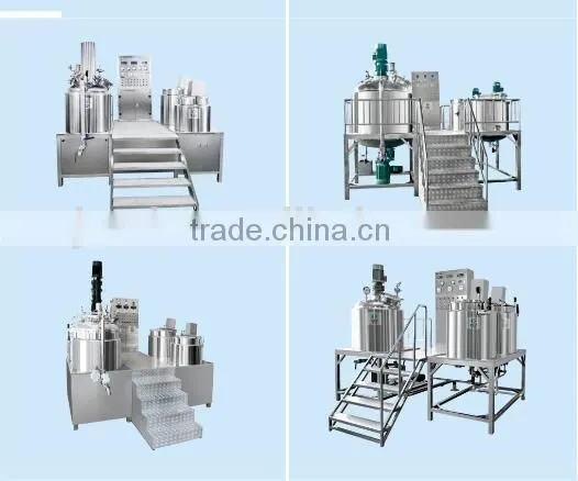 Top Factory Stainless Steel Vacuum Emulsifying Mixer Cosmetic Mixer photo-2