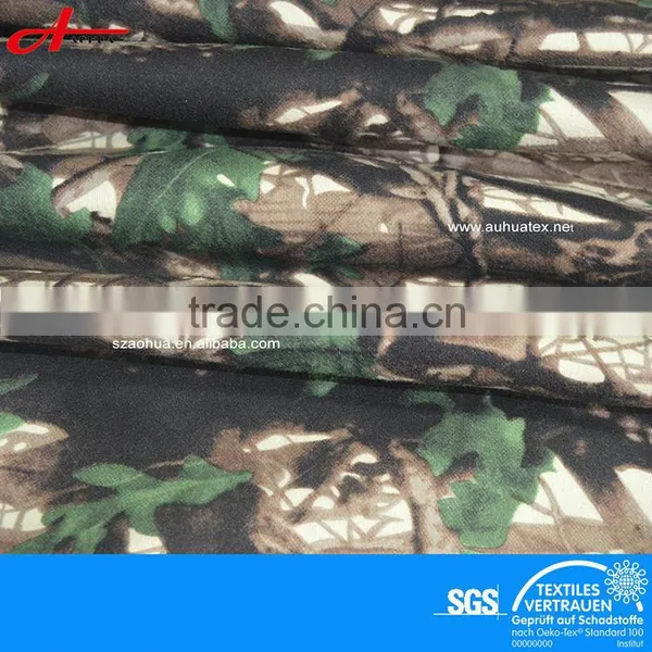 Double Sided Print Fabric Fleece Camouflage Outdoor Fabric for Hunting photo-3