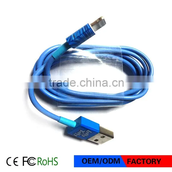 Hot Selling Water-print USB Cable Custom Logo Colorful USB Charging Cable for Phone photo-3
