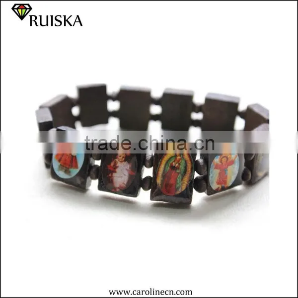 2015 Caroline Fashion Wood Religious Beaded Bracelet photo-3