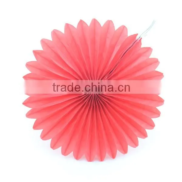 Food Grade Tissue Round Paper Fan for Party Decoration photo-6
