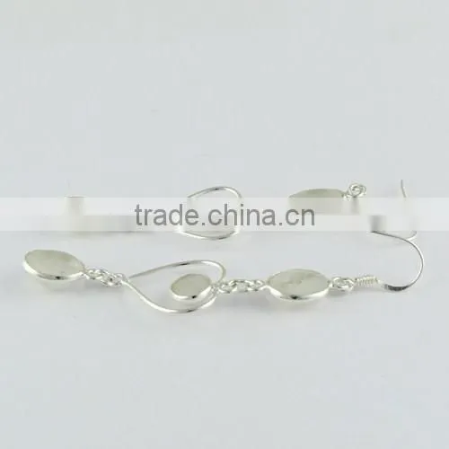 Rainbow Moon Stone Silver Earring, 925 Silver Jewellery, Handmade Silver Jewellery photo-4
