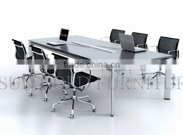 Rectangular Wooden Melamine Boardroom Table Conference Table of Modern Apperance (SZ-MT085) photo-5