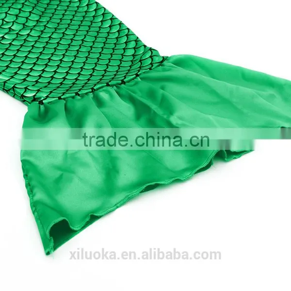 High Quality Cosplay Girls Blue Green Bikini Mermaid Tail With Monofin Swimsuit photo-5